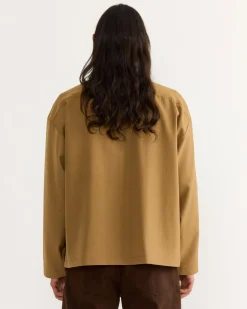 Enzo Shirt in Tropical Wool Desert