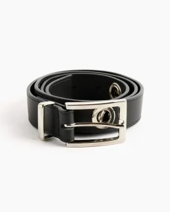 Eyelet Belt in Black