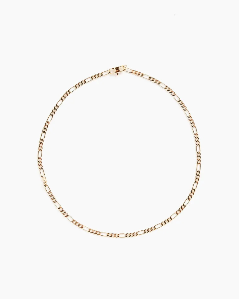 Figaro Chain in 14K Plated Brass