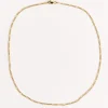Figaro Chain Necklace in 14k Yellow Gold