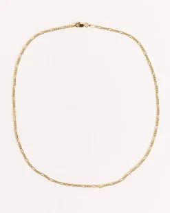 Figaro Chain Necklace in 14k Yellow Gold