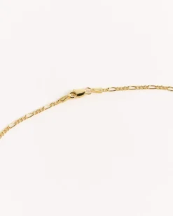 Figaro Chain Necklace in 14k Yellow Gold