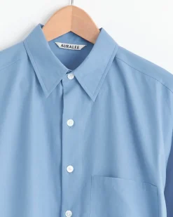Finx Twill Big Shirt in Blue
