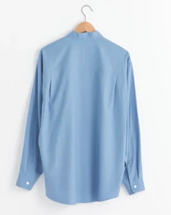 Finx Twill Big Shirt in Blue