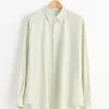 Finx Twill Big Shirt in Light Green