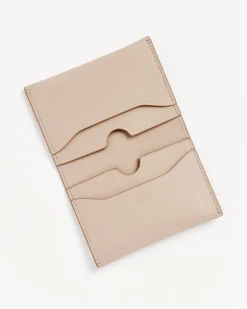 Folded Wallet in Taupe Beige