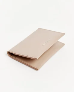 Folded Wallet in Taupe Beige