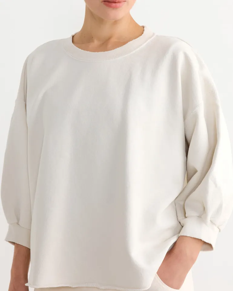 Fond Sweatshirt in Dirty White