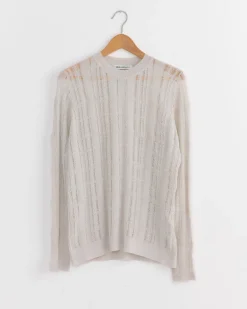 Formal Roundneck Top in Cloud Grey