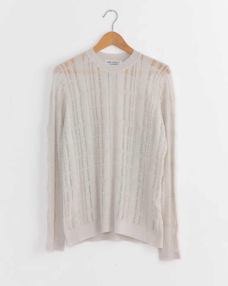 Formal Roundneck Top in Cloud Grey