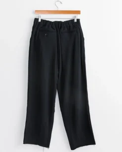 French Terry Baggy Trouser in Black