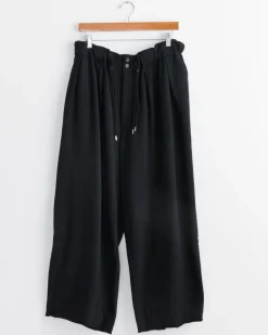 French Terry Circular Pant in Black