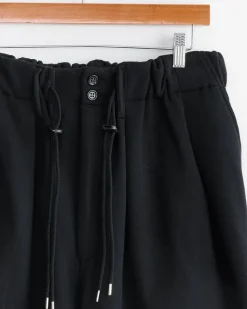 French Terry Circular Short Pant in Black