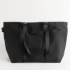 Gabardine Tote in Black