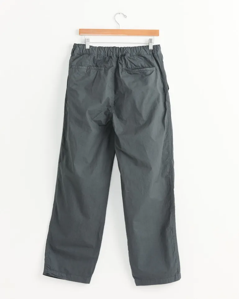 Garment Dye 2 Tuck Pant in Green Charcoal