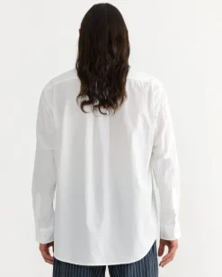Gio Shirt in Crushed Cotton White