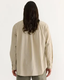 Gio Shirt in Crushed Cotton Sand