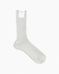 Giza High Gauge Socks in Pale Green