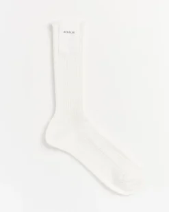 Giza High Gauge Socks in White
