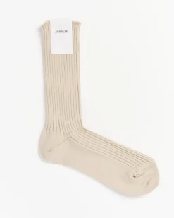 Giza High Gauge Socks in Beige
