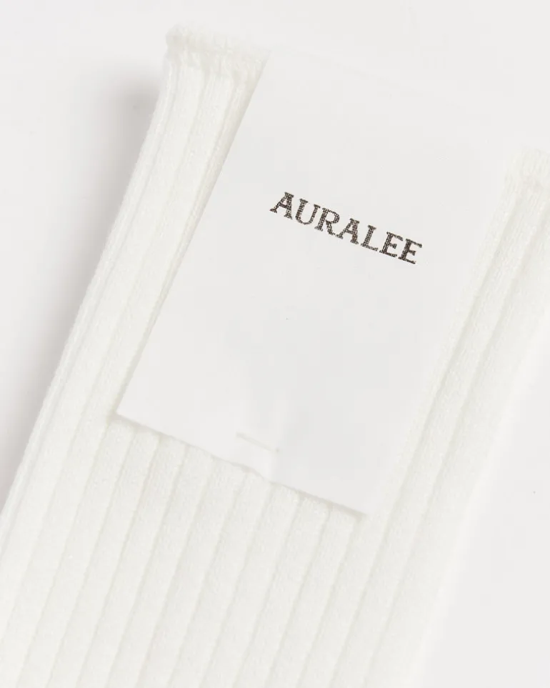 Giza High Gauge Socks in White