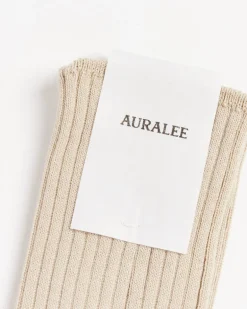 Giza High Gauge Socks in Beige