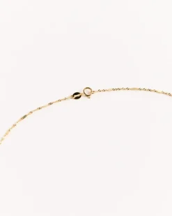Glitter Link Chain in 14k Yellow Gold