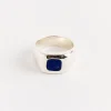 Godfather Ring in Sterling Silver/Lapis