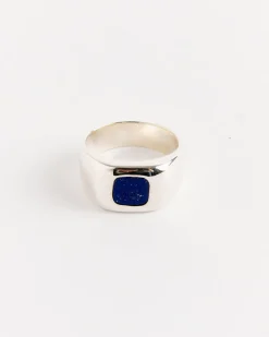 Godfather Ring in Sterling Silver/Lapis