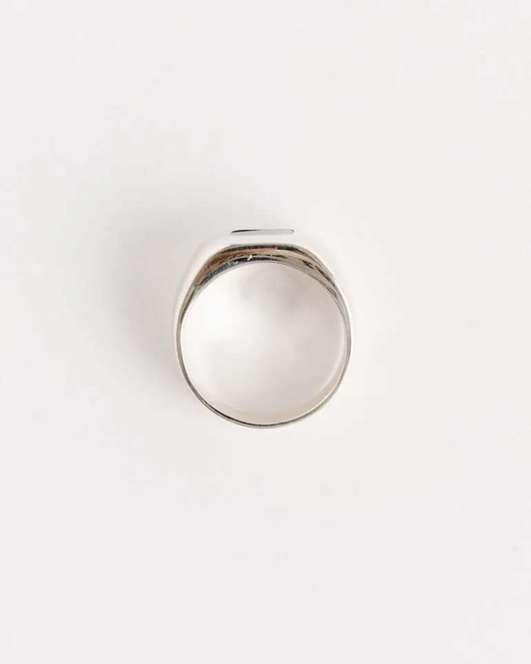 Godfather Ring in Sterling Silver/Lapis