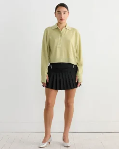 Grain De Poudre Convertible Pleated Short in Black