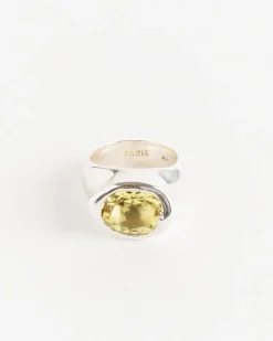 Grand Ring in Sterling Silver/Lemon Topaz