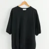 Half Sleeve Knit Shirt in Black