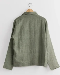 Hand Cropped Jacket in Pista/Black/Grey