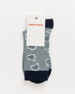 Hand Jelly Transparent Socks in Blue