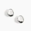 Hinged Hoops in Sterling Silver