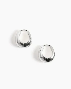 Hinged Hoops in Sterling Silver