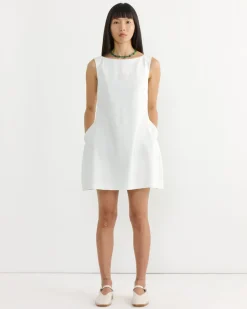 Hourglass Mini Dress in White