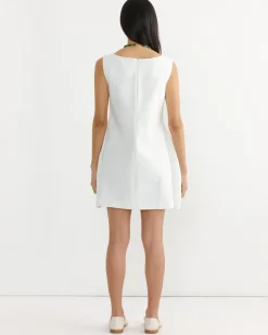 Hourglass Mini Dress in White