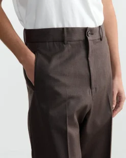 Jazz Pant Wool Gabardine in Brown Mélange