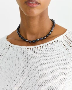 Jean Necklace in Black/Gold