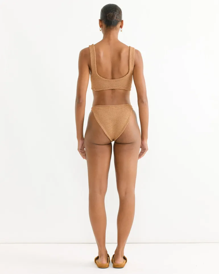Juno Bikini in Metallic Cocoa