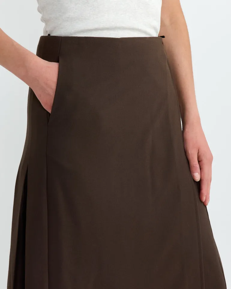 Kari Skirt in Dark Khaki