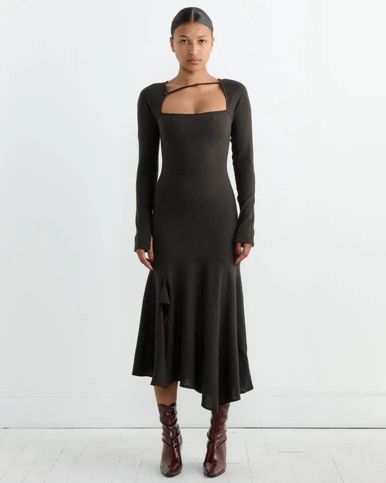 Kira Dress in Khaki
