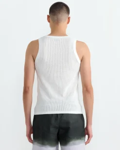 Knit Tank Top in White
