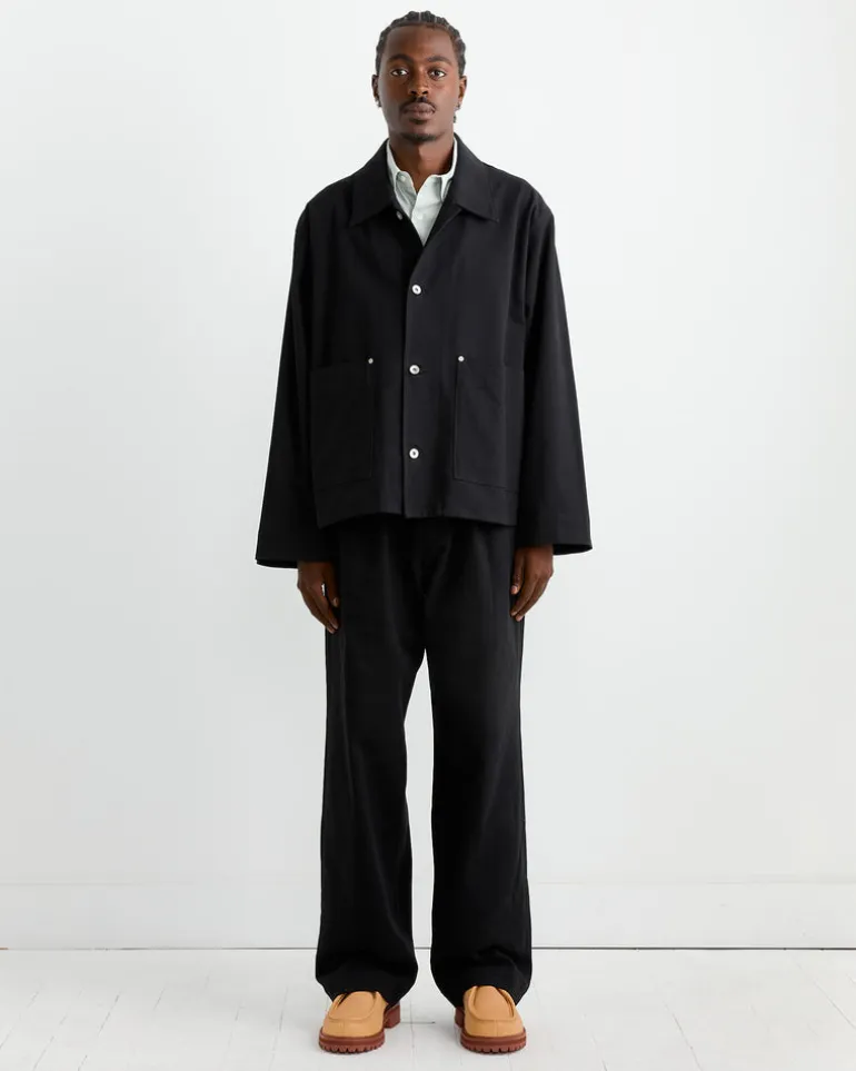 Kogai Pant in 11oz Overdyed Twill Black