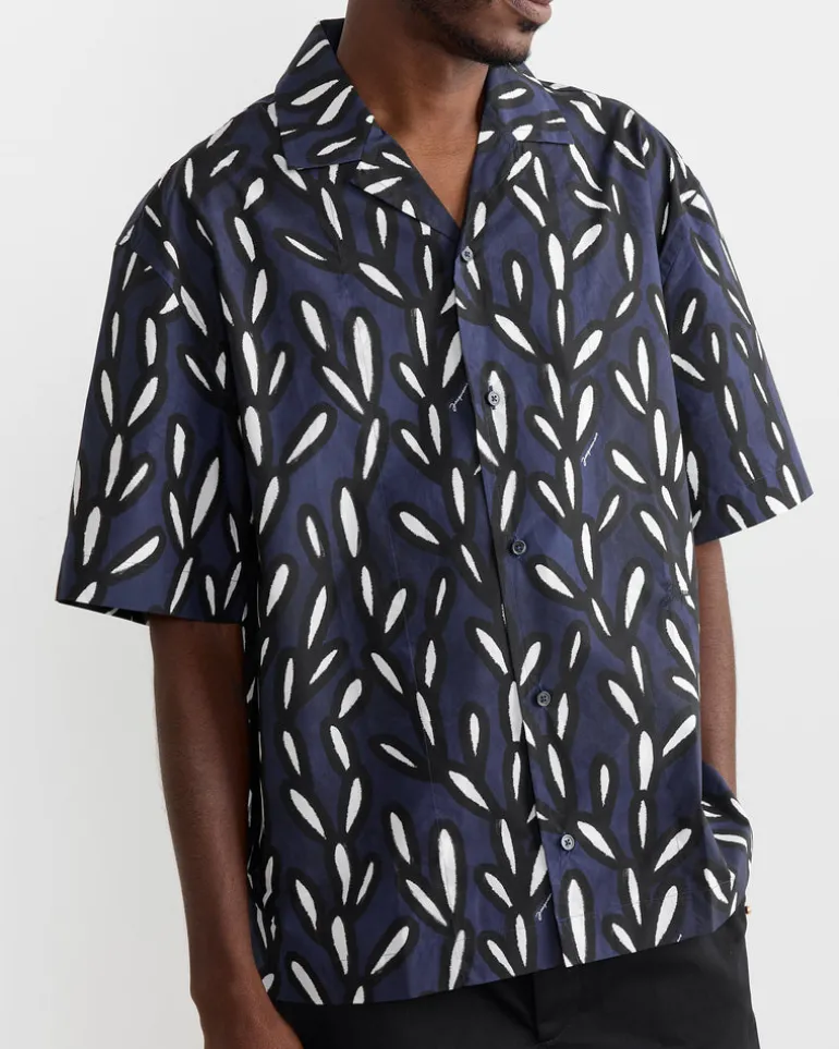 La Chemise Jean Shirt in Navy/Black