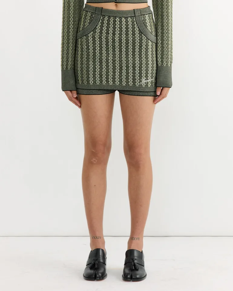 La Jupe Culotte Marino Skirt in Multi Black