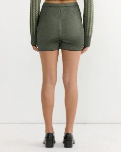 La Jupe Culotte Marino Skirt in Multi Black