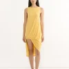 La Robe Peplo Courte Dress in Yellow